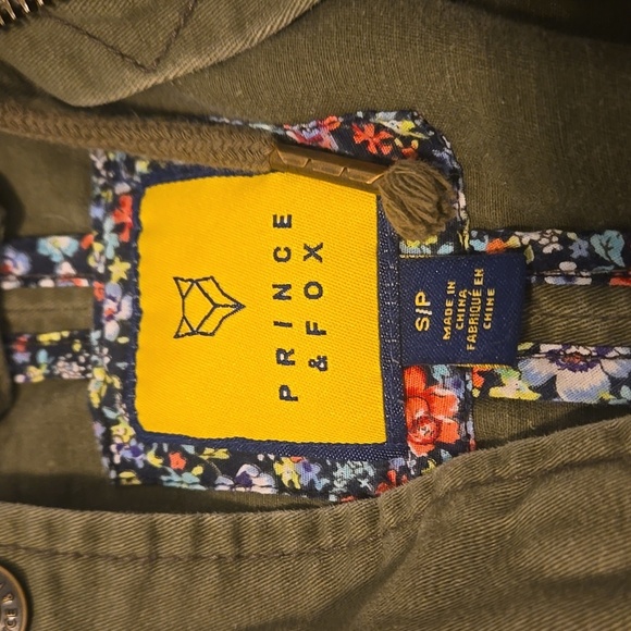 Womens Prince & Fox Green Raincoat Hooded Utility Design Size Small / Petite - Picture 2 of 6